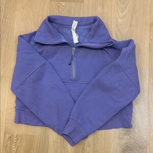 lululemon athletica Cropped Zip-Front Pullover - Lavender Purple